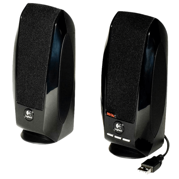 Lautsprecher Logitech S-150, Stereo, USB-A, schwarz, 2 Stück