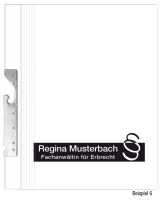 Pendelhefter mit individuellem Druck, ReNo-Serie, 2 Abheftvorrichtungen, Linksheftung, Tasche, weiß