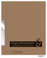 Pendelhefter mit individuellem Druck, ReNo-Serie, 2 Abheftvorrichtungen, Linksheftung, Tasche, braun