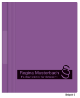 Hängehefter mit individuellem Druck, ReNo-VERTIC, 2 Abheftfalze, Tasche, violett