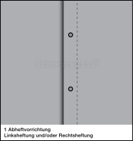Pendelhefter mit individuellem Druck, ReNo-Serie, 1 Abheftvorrichtung, Rechtsheftung, Tasche, grau