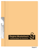Pendelhefter mit individuellem Druck, ReNo-Serie, 1 Abheftvorrichtung, Rechtsheftung, Tasche, chamois