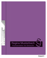 Pendelhefter mit individuellem Druck, ReNo-Serie, 1 Abheftvorrichtung, Rechtsheftung, Tasche, violett