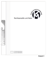 Pendelhefter mit individuellem Druck, ReNo-Serie, 2 Abheftvorrichtungen, Rechtsheftung, Tasche, weiß