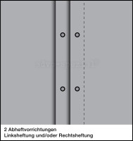 Pendelhefter mit individuellem Druck, ReNo-Serie, 2 Abheftvorrichtungen, Rechtsheftung, Tasche, grau