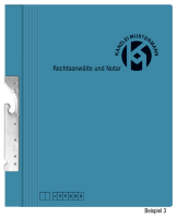 Pendelhefter mit individuellem Druck, ReNo-Serie, 2 Abheftvorrichtungen, Rechtsheftung, Tasche, blau
