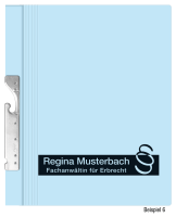 Pendelhefter mit individuellem Druck, ReNo-Serie, 2 Abheftvorrichtungen, Rechtsheftung, Tasche, hellblau