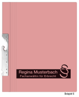 Pendelhefter mit individuellem Druck, ReNo-Serie, 2 Abheftvorrichtungen, Rechtsheftung, Tasche, rosa