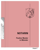 Pendelhefter mit individuellem Druck, ReNo-Serie, 2 Abheftvorrichtungen, Rechtsheftung, Tasche, rosa