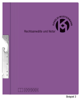 Pendelhefter mit individuellem Druck, ReNo-Serie, 2 Abheftvorrichtungen, Rechtsheftung, Tasche, violett