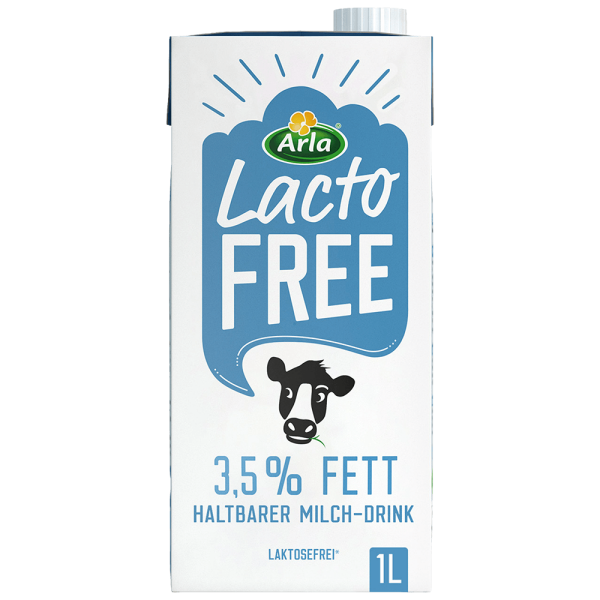 H-Milch Arla LactoFREE, laktosefrei, Fettgehalt 3,5 %, 10 x 1 l