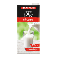 H-Milch Naarmann laktosefrei, Fettgehalt 1,5 %, 12 x 1 l