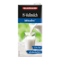 H-Milch Naarmann laktosefrei, Fettgehalt 3,5 %, 12 x 1 l