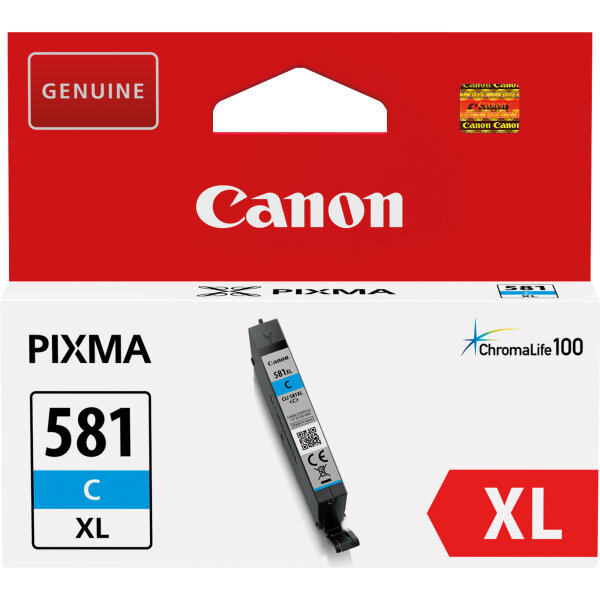 Canon Tintenpatrone Originalzubehör CLI-581XL C ca. 515 Seiten cyan 8,3ml