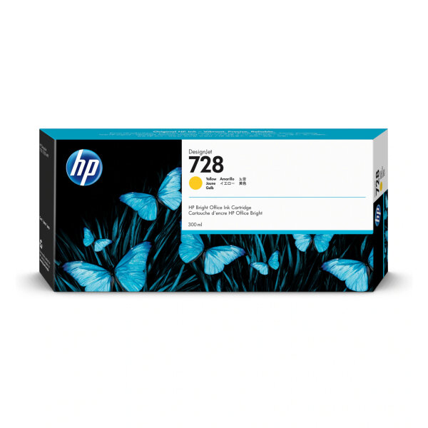 HP Tintenpatrone Originalzubehör 728 gelb 300ml
