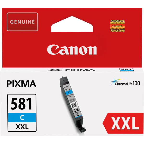 Canon Tintenpatrone Originalzubehör CLI-581XXL C ca. 820 Seiten cyan 11,7ml