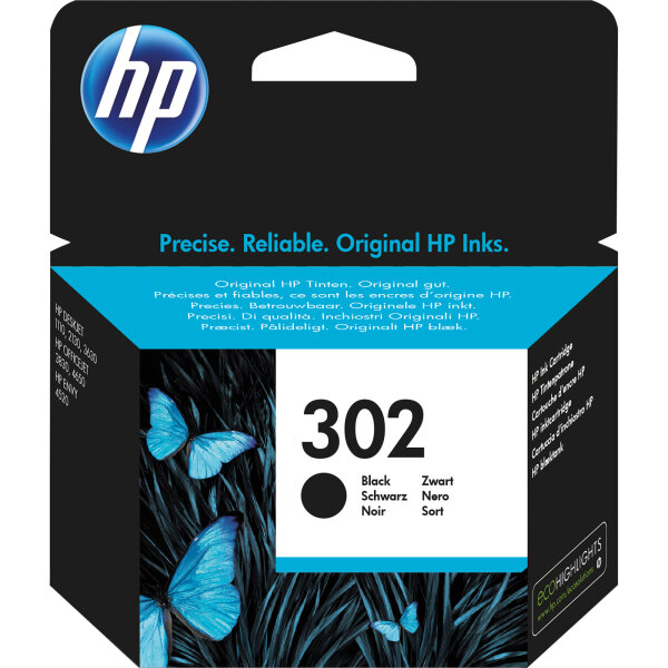 HP Tintenpatrone Originalzubehör 302 ca. 170 Seiten schwarz 3,5ml