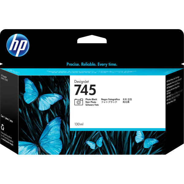 HP Tintenpatrone Originalzubehör 745 fotoschwarz 130ml