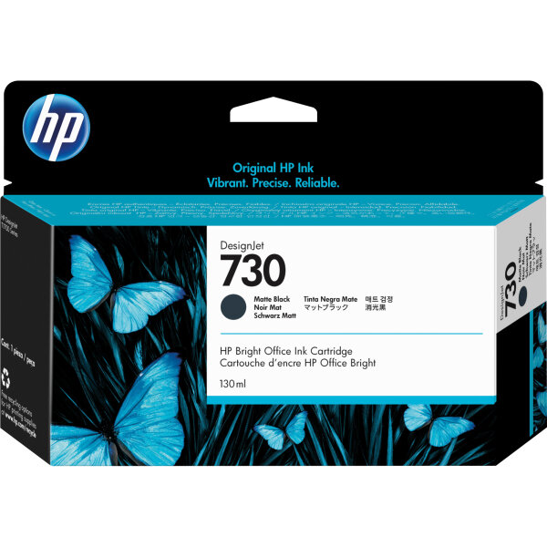 HP Tintenpatrone Originalzubehör 730 schwarz matt 130ml