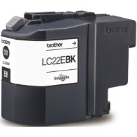 Brother Tintenpatrone Originalzubehör LC-22EBK XL...