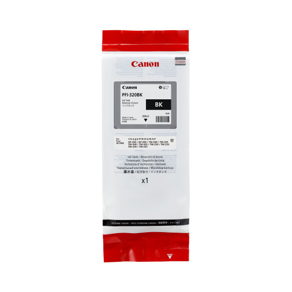Canon Tintenpatrone Originalzubehör PFI-320BK schwarz 300ml
