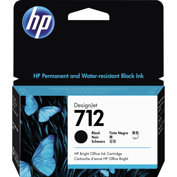 HP Tintenpatrone Originalzubehör 712 schwarz 38ml