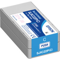 Epson Tintenpatrone Originalzubehör SJIC22P(C) cyan...