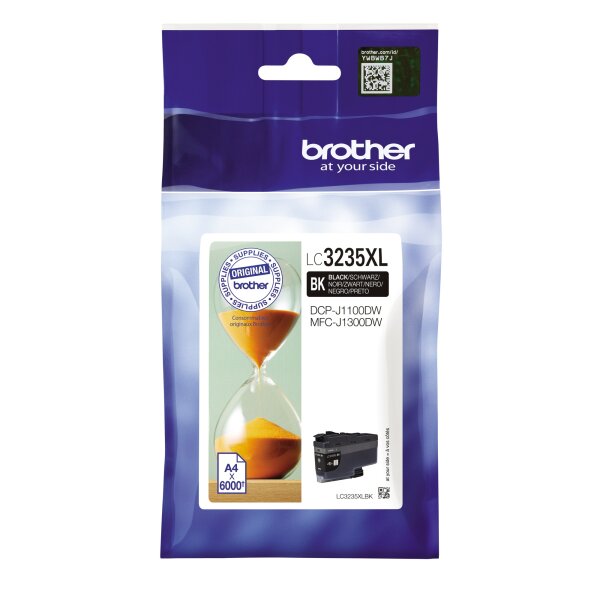 Brother Tintenpatrone Originalzubehör LC-3235XLBK ca. 6.000 Seiten schwarz