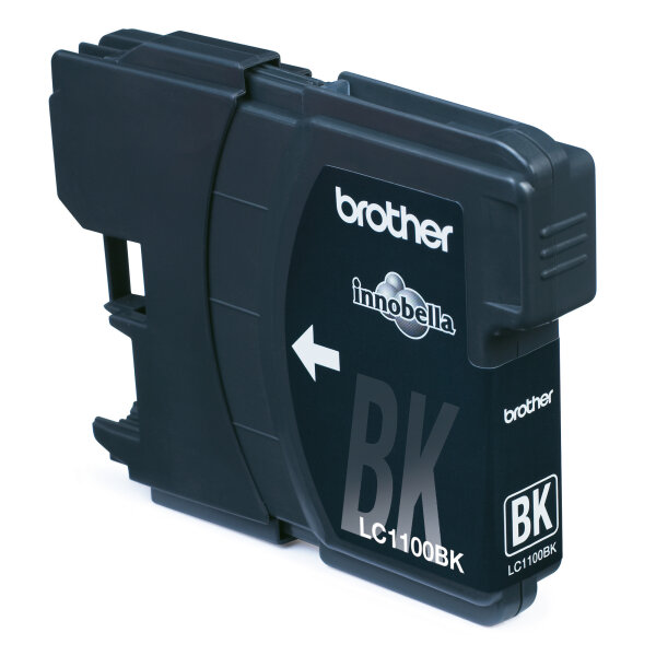 Brother Tintenpatrone Originalzubehör LC-1100HY-BK ca. 900 Seiten schwarz 19ml