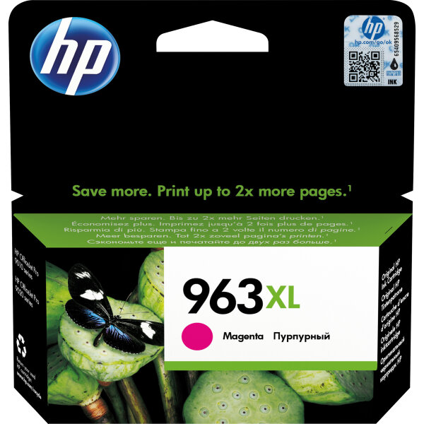 HP Tintenpatrone Originalzubehör 963XL ca. 1.600 Seiten magenta 23,25ml