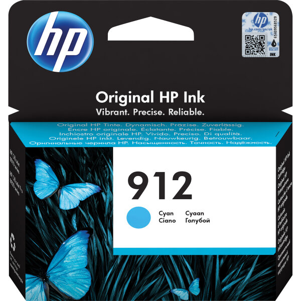 HP Tintenpatrone Originalzubehör 912 ca. 315 Seiten cyan 2,93ml