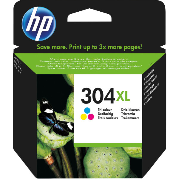 HP Tintenpatrone Originalzubehör 304XL ca. 300 Seiten mehrfarbig 7ml