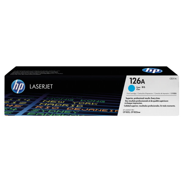 HP Toner Originalzubehör 126A ca. 1.000 Seiten cyan