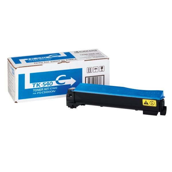 KYOCERA Toner Originalzubehör TK-540C ca. 4.000 Seiten cyan