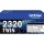 Brother Toner Originalzubehör TN-2320TWIN ca. 2 x 2.600 Seiten schwarz 2 St./Pack.
