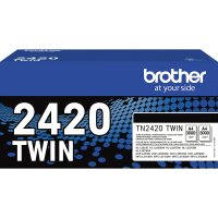 Brother Toner Originalzubehör TN-2420TWIN ca. 2 x...