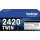 Brother Toner Originalzubehör TN-2420TWIN ca. 2 x 3.000 Seiten schwarz 2 St./Pack.