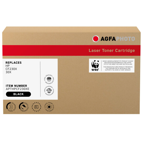 AgfaPhoto Toner kein Originalzubehör Kompatibel mit: HP 30X ca. 3.500 Seiten schwarz