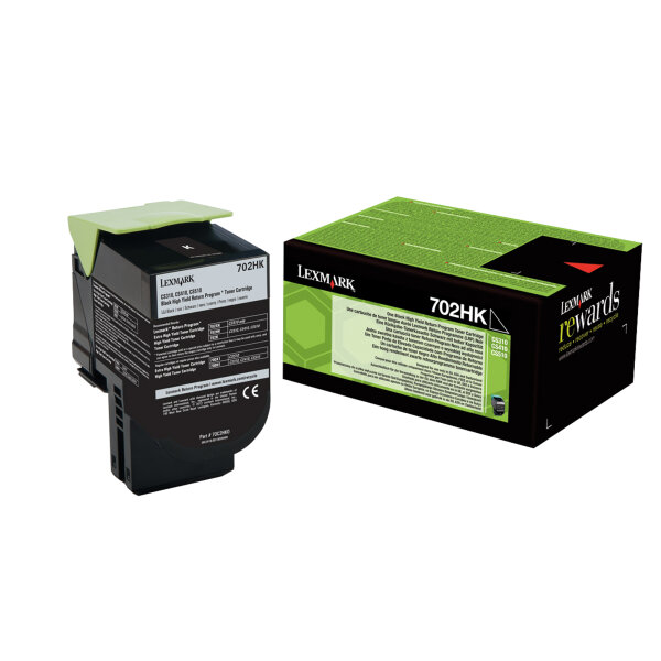 Lexmark Toner Originalzubehör 702HK ca. 4.000 Seiten schwarz