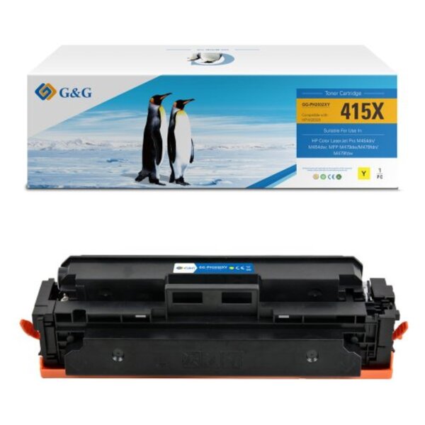 G&G Toner kein Originalzubehör Kompatibel mit: HP 415X 19710 ca. 6.000 Seiten gelb