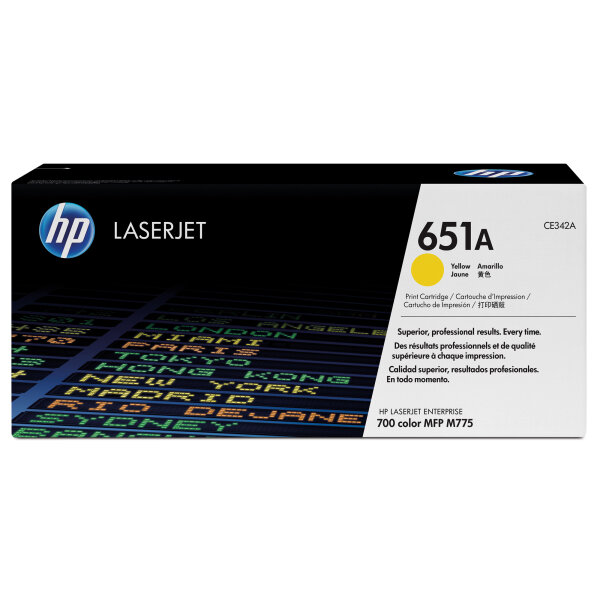 HP Toner Originalzubehör 651A ca. 16.000 Seiten gelb