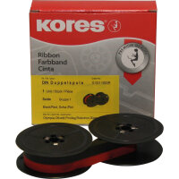 Kores Farbband G001NSSR Seide schwarz/rot