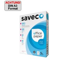 Saveco Kopierpapier Blue Label DIN A3 80g/m² 100 %...