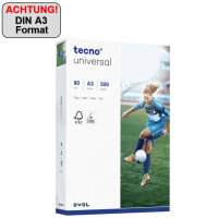 tecno Kopierpapier Universal DIN A3 42 x 29,7 cm (B x H)...