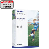 tecno Kopierpapier Universal DIN A5 80g/m² elementar...