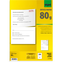 SIGEL Multifunktionspapier DIN A4 80g/m² perforiert...