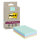 Post-it® Haftnotiz Notes Super Sticky 102 x 152 mm (B x H) je 1x mint, denimblau, rosa, limonengrün 45 Bl./Block 4 Block/Pack.