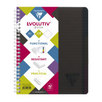Clairefontaine Collegeblock EvolutivBook DIN A5+ kariert 90g/m² farbig sortiert (freie Farbauswahl nicht möglich) 90 Bl.