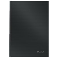 Leitz Notizbuch Solid DIN A5 liniert schwarz 80 Bl.