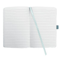SIGEL Notizbuch Jolie DIN A5 liniert hellblau/schwarz 87 Bl.